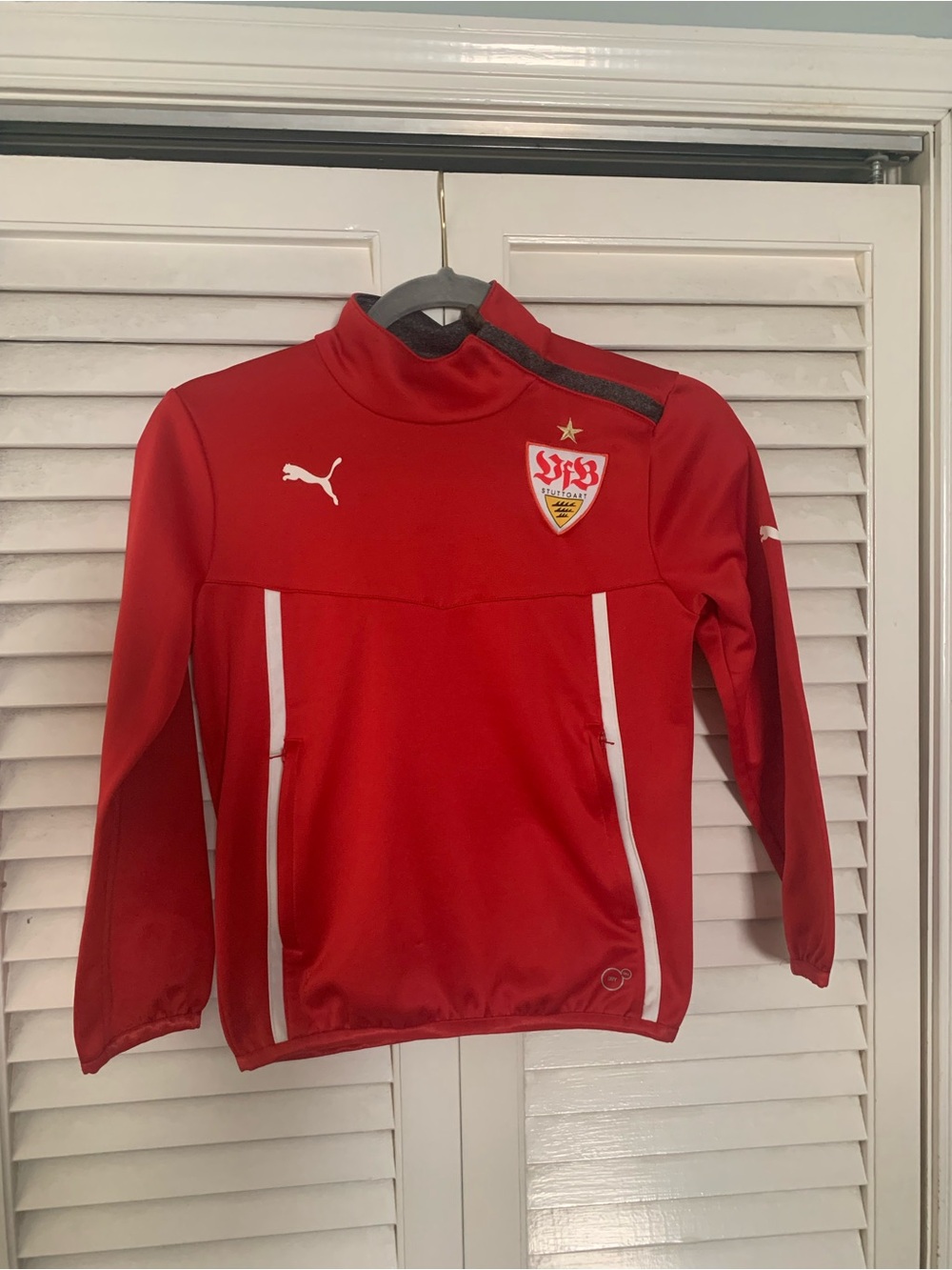 Puma Stuttgart German Soccer Training Top with waist side pockets